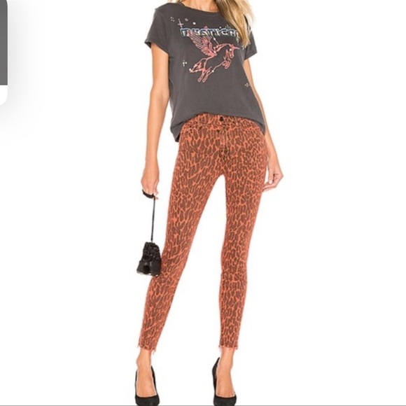 Mother High Waisted Looker Ankle Fray Jeans 27 - Picture 12 of 12